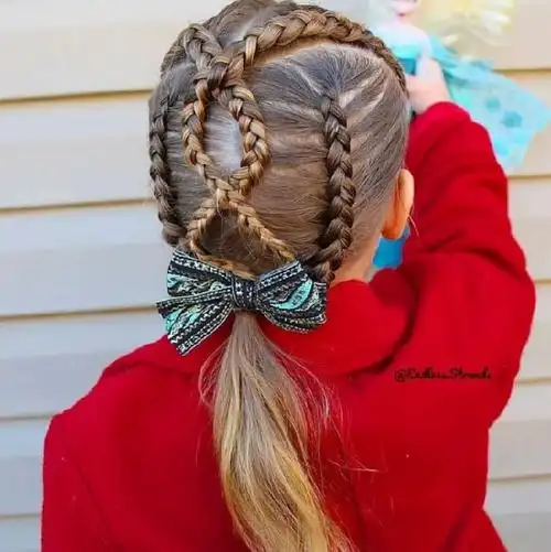 4-10岁小女孩编发 女童可爱编发范本_儿童发型 - 美发站