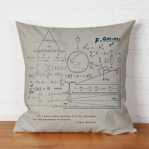 万致学霸抱枕牛顿物理学三大定律抱枕二合一 1 40x40cm