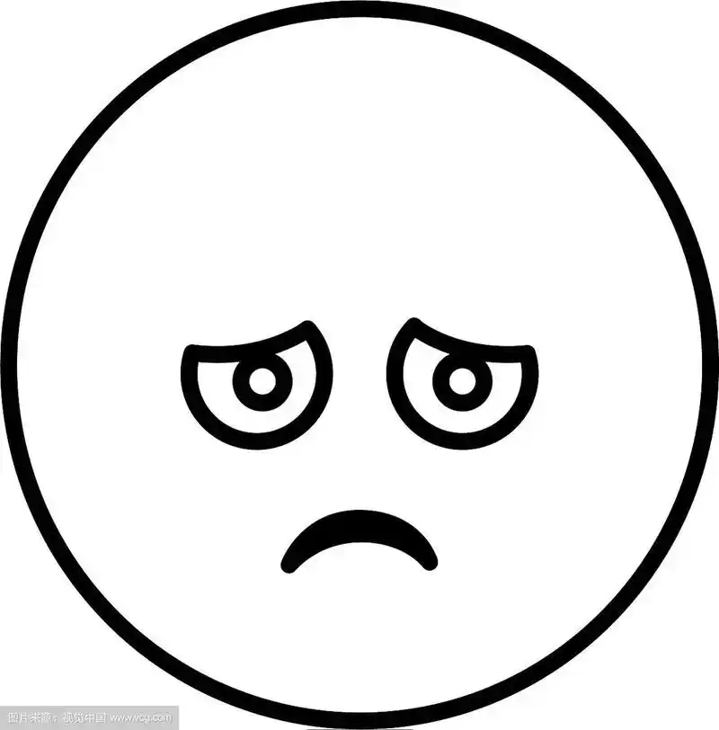 剪影表情脸悲伤的表情