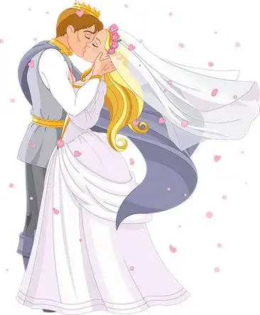 王子公主矢量素材