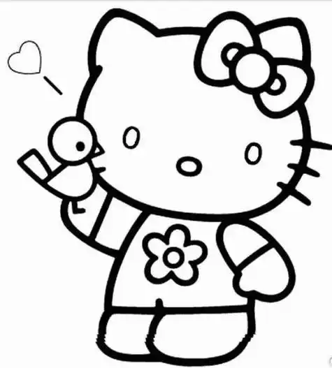 可爱小猫图片卡通头像简笔画可爱的小动物简笔画步骤图教程合集一组