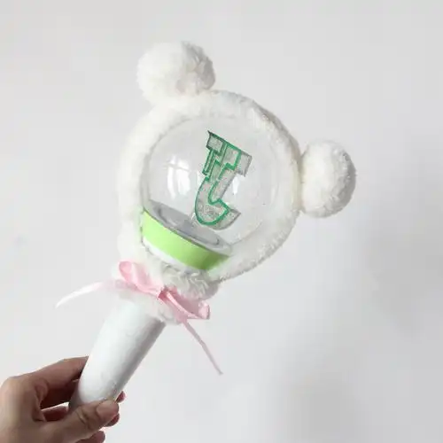 黄明昊应援棒justin黄明昊jst手灯保护套灯套应援棒毛绒装饰套子配件