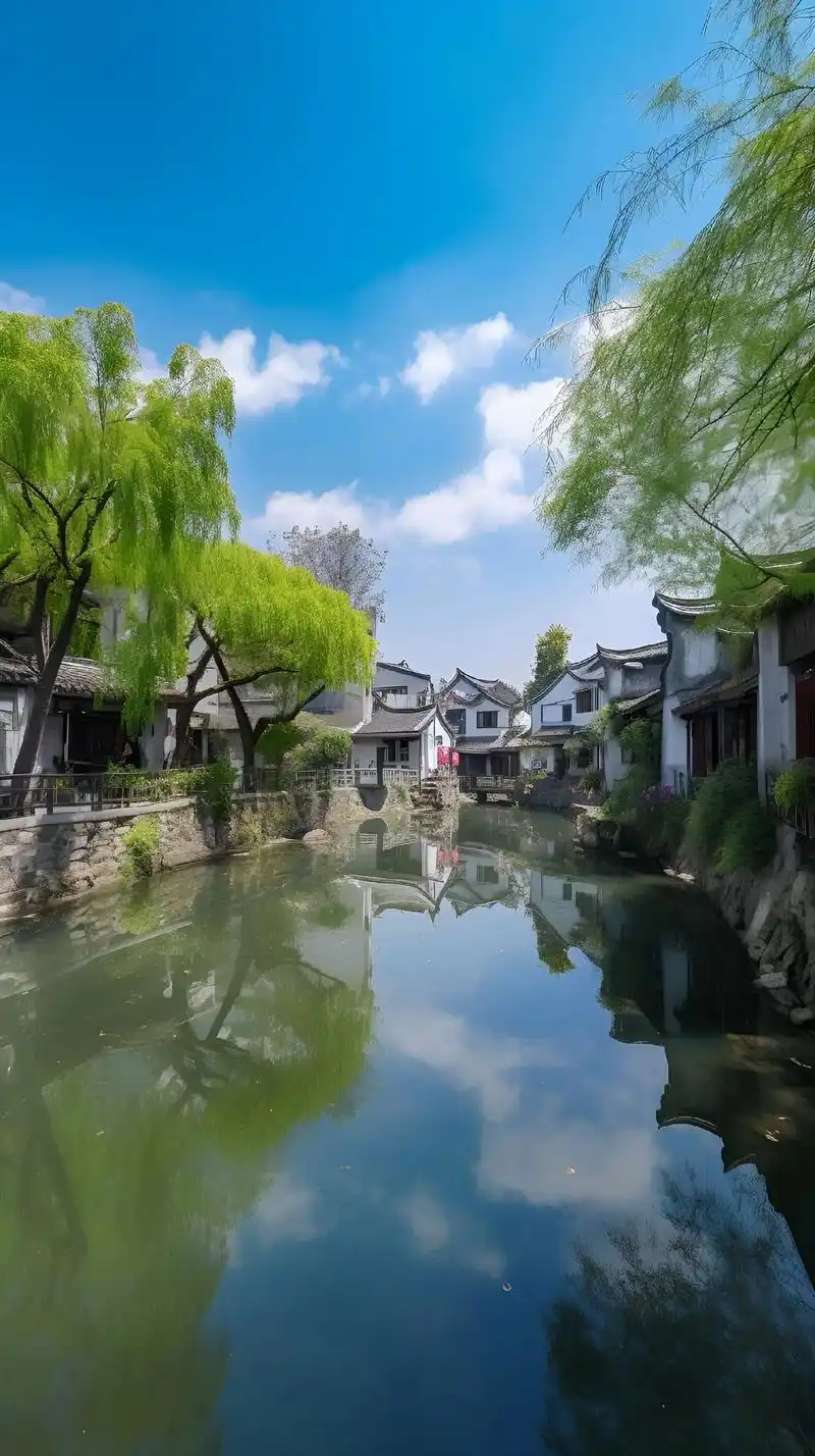 江南水乡,水清鱼美,风景如画.一起来享受这片美丽的土地吧!# - 抖音