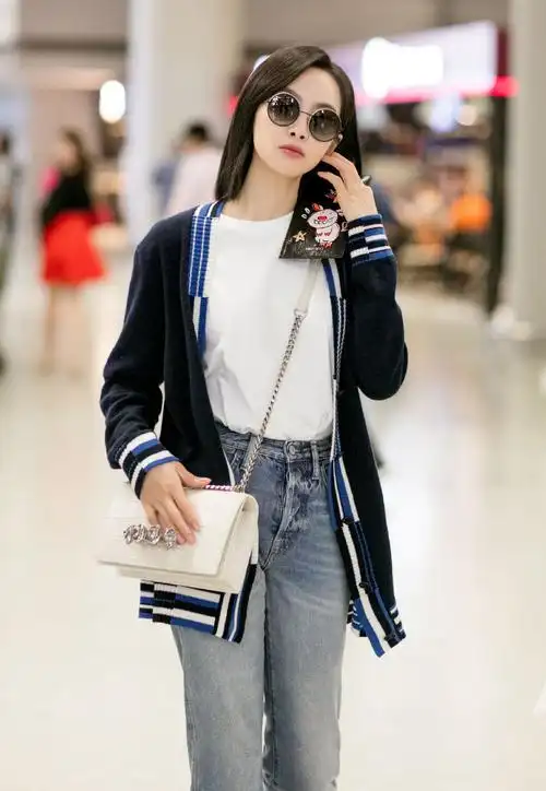 宋茜夏日清爽街拍图片