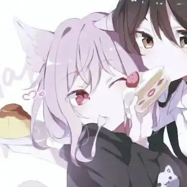 动漫一甜一拽的闺蜜头像图片