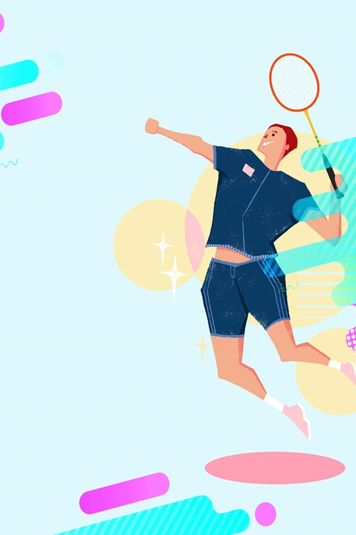 卡通春季运动会宣传海报