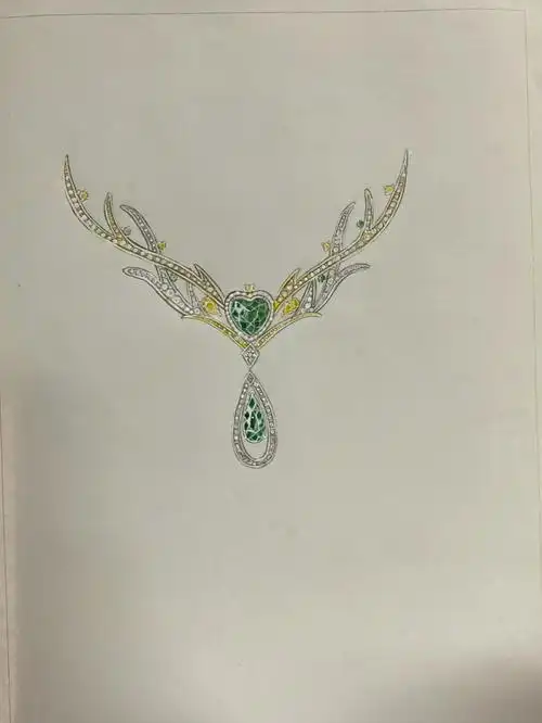 珠宝手绘变款项链