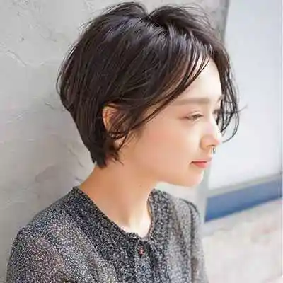 日系露耳短发发型 剪了就再也不想留长