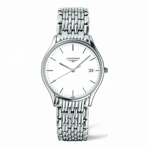 longines浪琴男表律雅系列日历时尚手表钢带石英表l4.759.4.12.