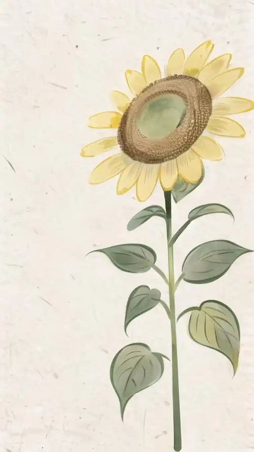 天天开心向日葵背景图来啦