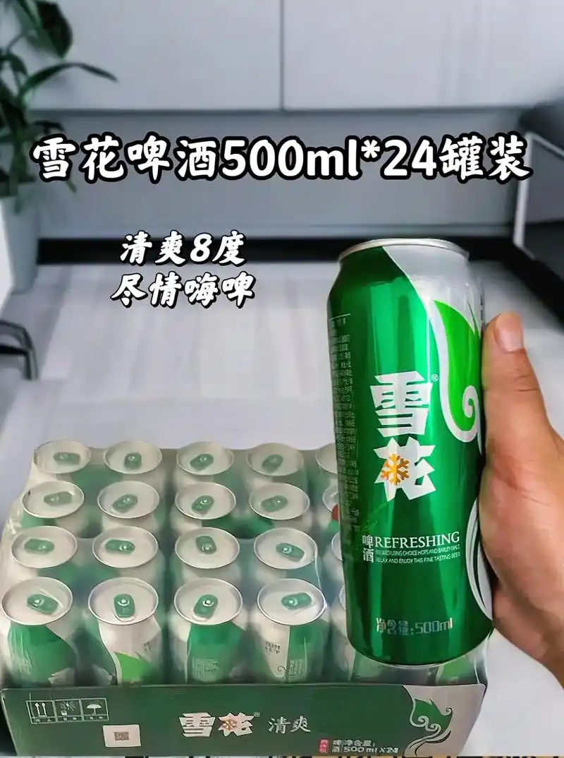 雪花啤酒500ml*24罐装