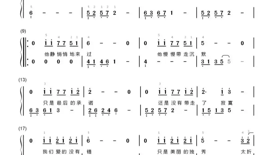 林俊杰钢琴谱书#第18首#她说#钢琴简谱 #钢琴教学 #简单版