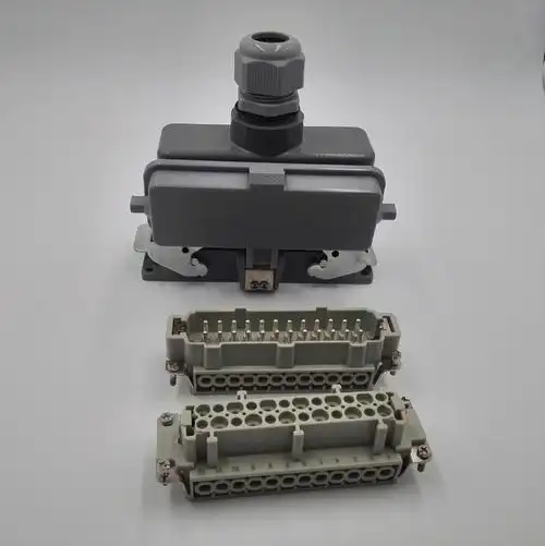 重载连接器 矩形防水工业 24芯热流道模具航空插头