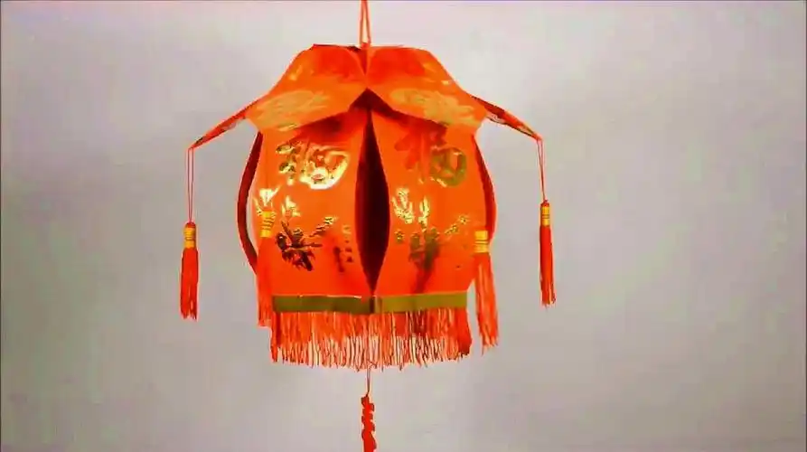 手工折纸:如何折出新年红包灯笼,方法简单,养眼装饰感强