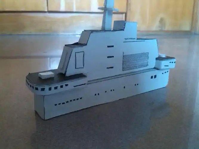 如何制作航空母舰模型微信