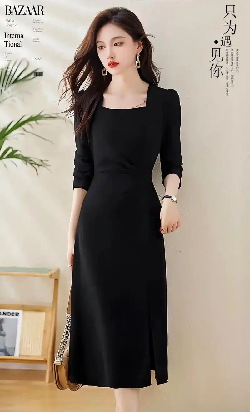 78时尚高级感 | 哥弟新款气质女神连衣裙.