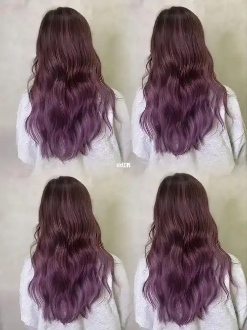 紫色渐变悉尼漂发