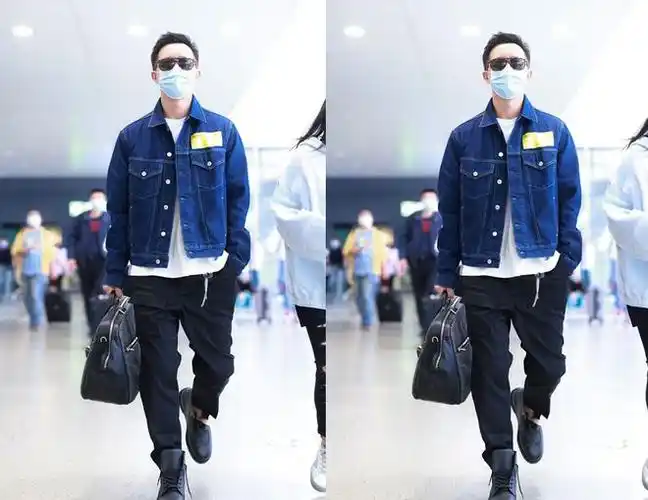 就算夏天也得穿外套韩庚的牛仔外套挺惹眼谁穿谁好看