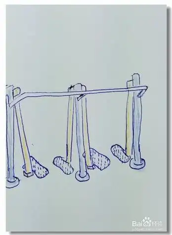 幼儿园健身设施简笔画