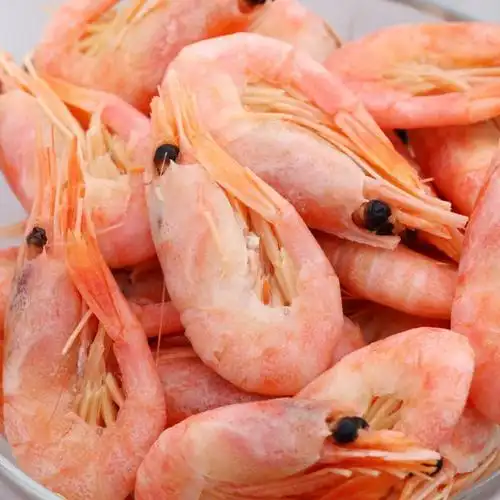 熟冻加拿大北极甜虾 400g袋装 50-60只 msc认证 虾类高清大图|实物图
