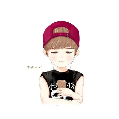 swin蔡徐坤 q版卡通 手绘人物 二次元 帅哥动漫