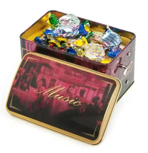 英国进口零食糖果tovanorus什锦太妃糖红色音乐盒150g生日礼物