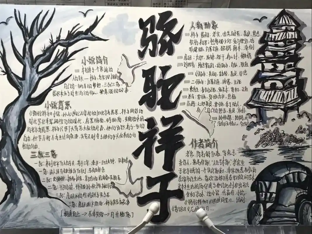 初一"骆驼祥子"手抄报手绘 "说一个只有你们班的人才懂的梗吧 - 抖音