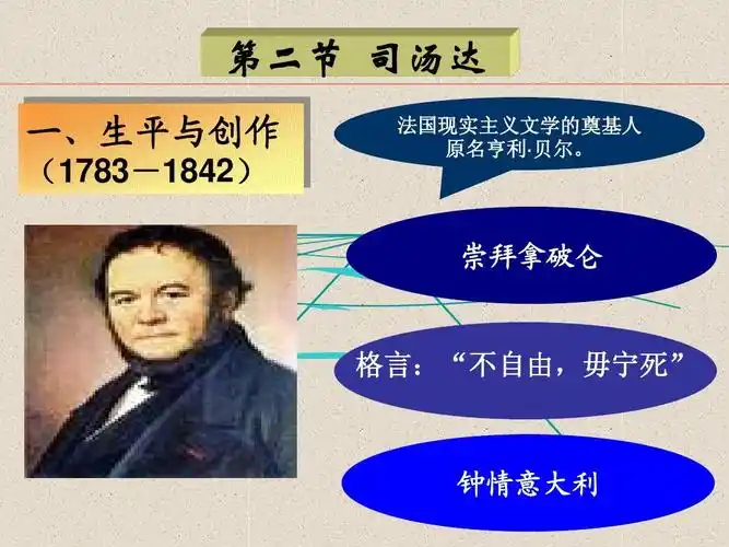 第七章第二节 司汤达