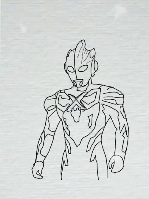 一看就会的简笔画  #儿童画  #奥特曼简笔画