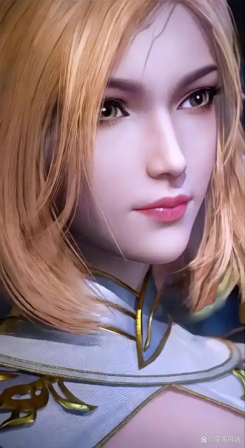 胡列娜,秀发金色,神采奕奕,眼睛炯炯有神,性感妩媚,身材近乎完美,就像