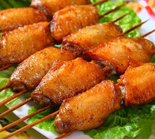 奥尔良翅中串30串共60个烤翅已腌制香辣鸡翅中铁板油炸小吃半成品家庭