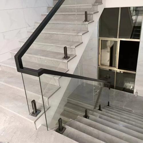 楼梯扶手不锈钢玻璃夹免打孔玻璃楼梯护栏泳池夹别墅落地固定夹