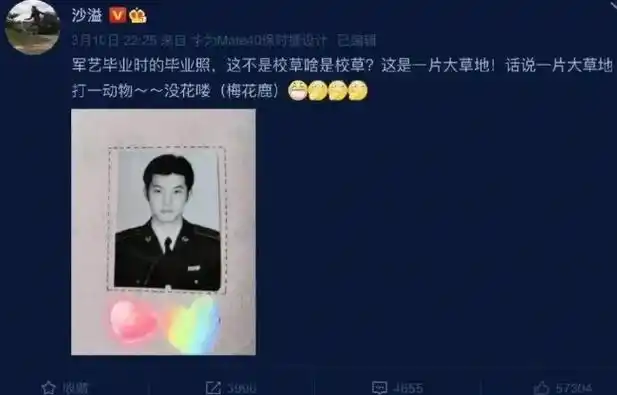 沙溢晒军艺毕业照自称"校草",被沈腾等多届校草调侃_杨洋_话说_师哥