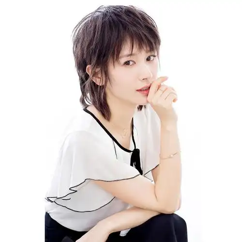 女装荷叶边短袖上衣薄夏飞飞袖系带雪纺衫欢乐颂王子文曲筱绡同款