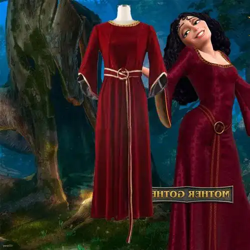 葛索妈妈长发公主乐佩cos魔发奇缘动漫扮演服装迪士尼万圣节在逃