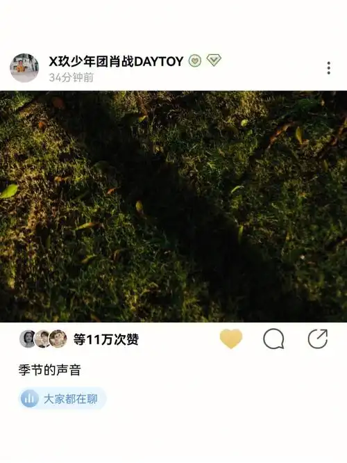 肖战绿洲更新啦听季节的声音