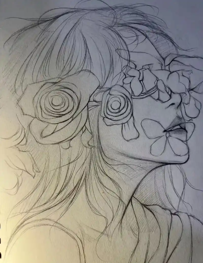 在疲倦的生活里 就要有一些温柔的梦想#漫画 #素描 #手稿分 - 抖音