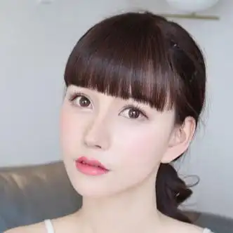 齐刘海假发女一刀齐仿真发平刘海自然无痕空气假刘海圆脸隐形头帘