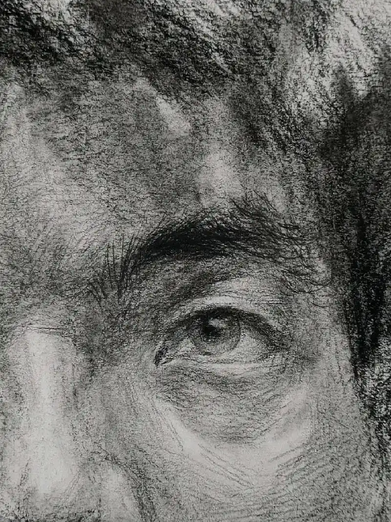 男青年肖像.#画画 #素描 #人物肖像  - 抖音