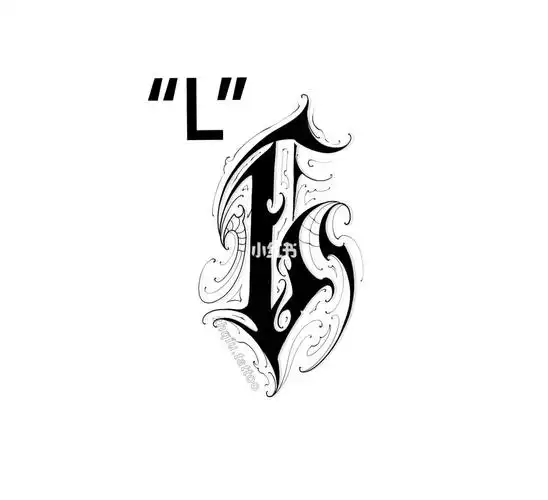 字母l哥特字体