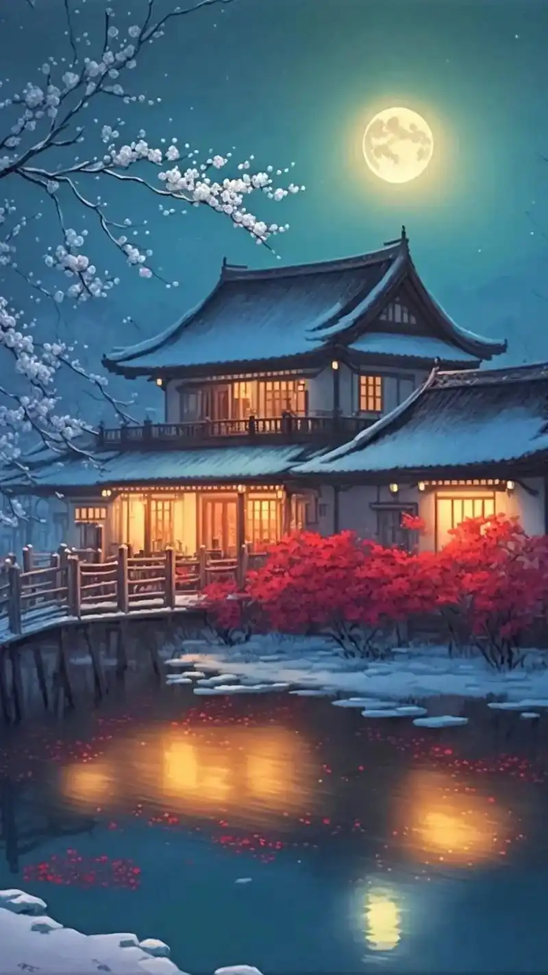 古风壁纸.#图文伙伴计划 #心中若有桃花源何处不是水云间 - 抖音