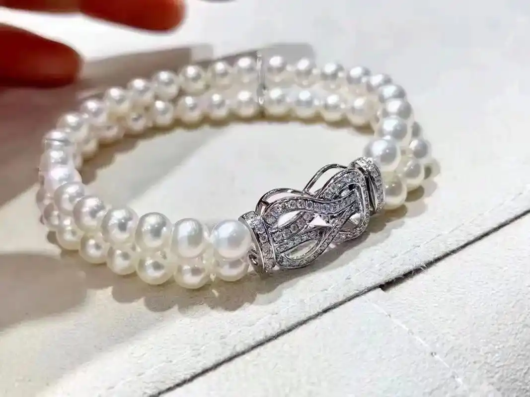 卡地亚系列手链,6-7mm天然淡水珍珠