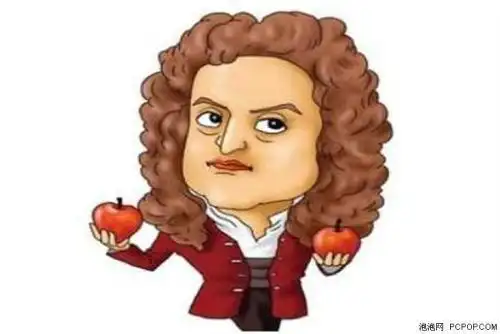 牛顿的可爱简笔画