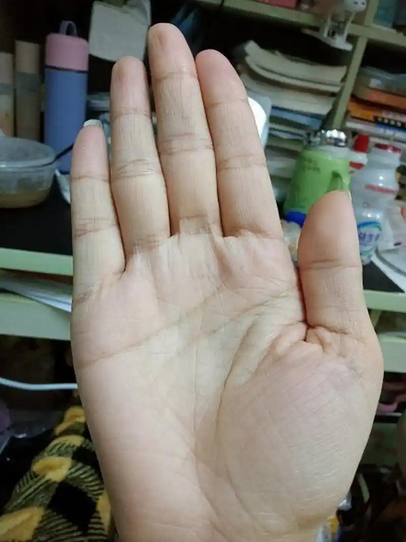 从缘主掌上看,金星丘饱满有烦恼纹,生活中易操劳费神,会有较多忧虑.