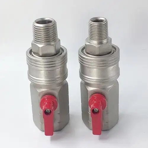 精品大流量自锁快速接头空压机气泵高压大风炮气动接头4分6分1寸