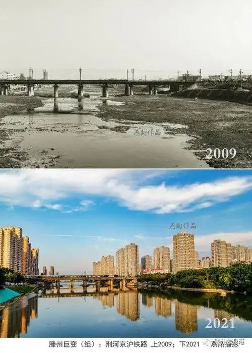 同一地点滕州30年新老照片对比看善国巨变