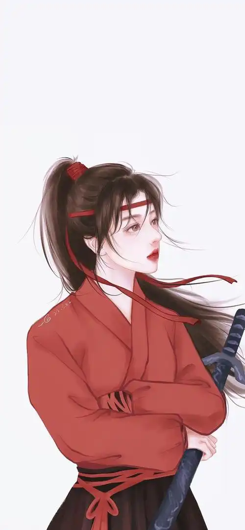 古风美女手绘插画,古风美女手绘插画图片(若有诗书藏于心)