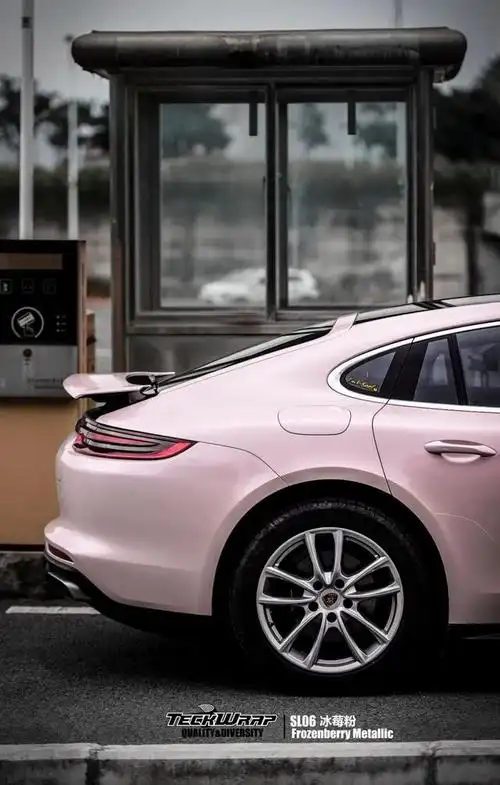 原厂漆|保时捷冰梅粉,teckwrap秃鹰车身膜独家定制的专属潮流