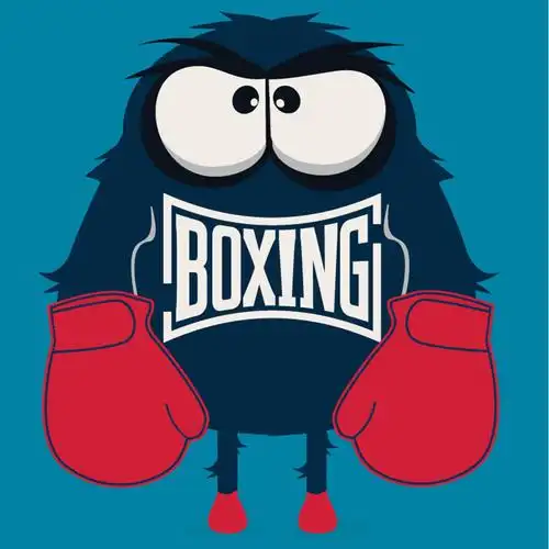 时尚潮流卡通怪兽插画矢量图