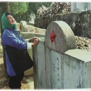 「母亲--清明,老山,烈士墓」